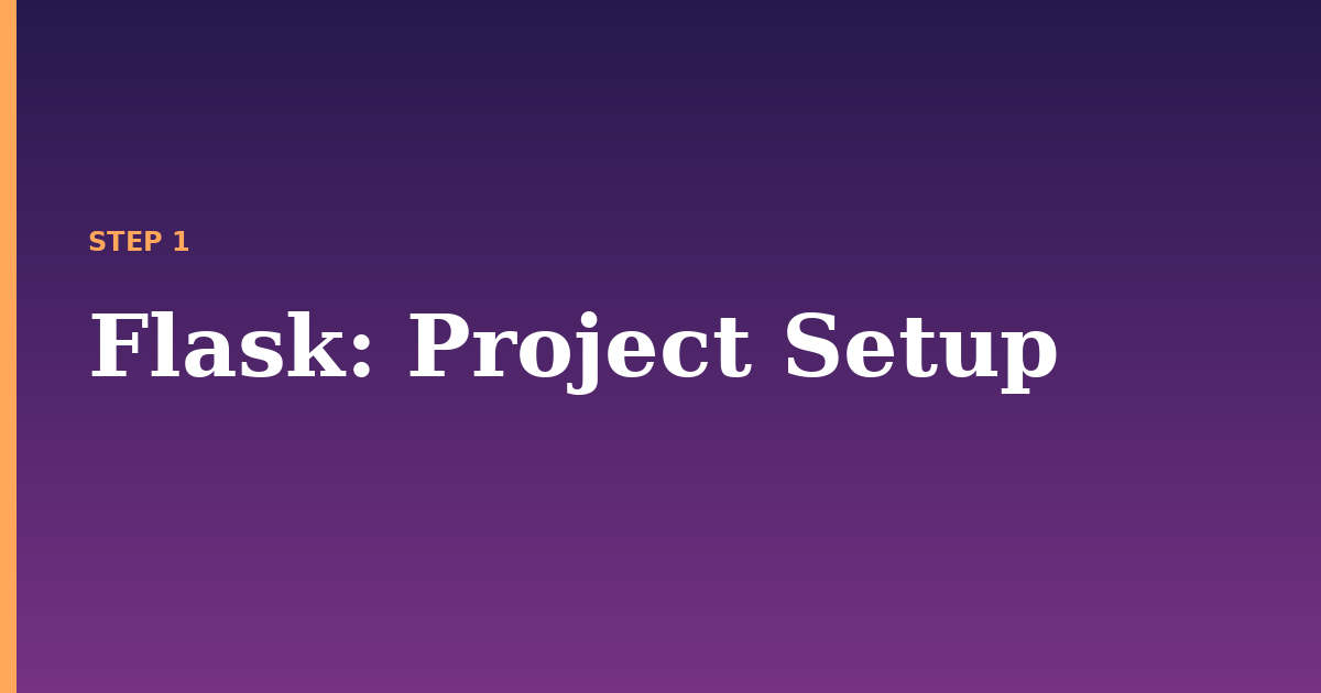 flask illustration for: Project Setup