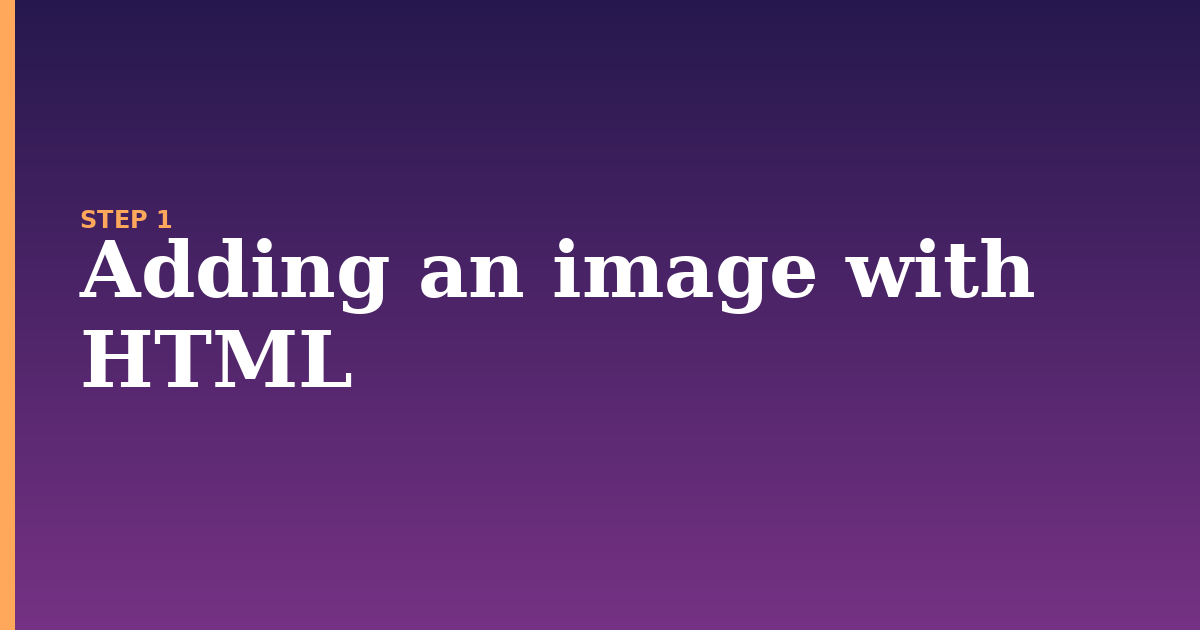 add illustration for: Adding an image with HTML
