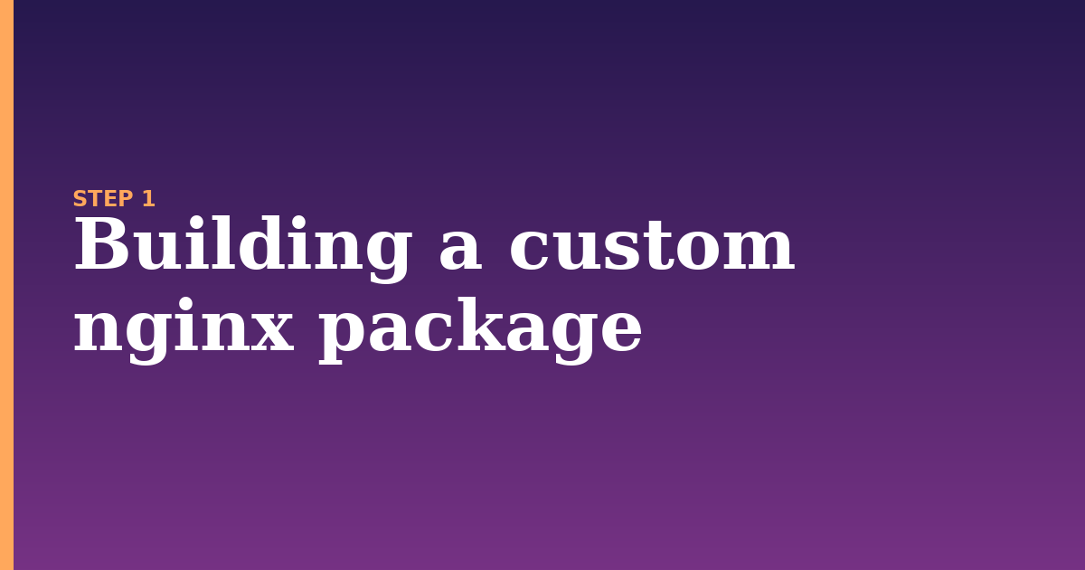 nginx illustration for: Building a custom nginx package