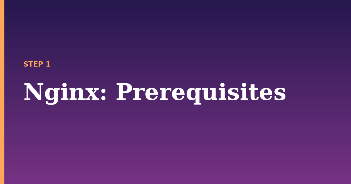 nginx illustration for: Prerequisites
