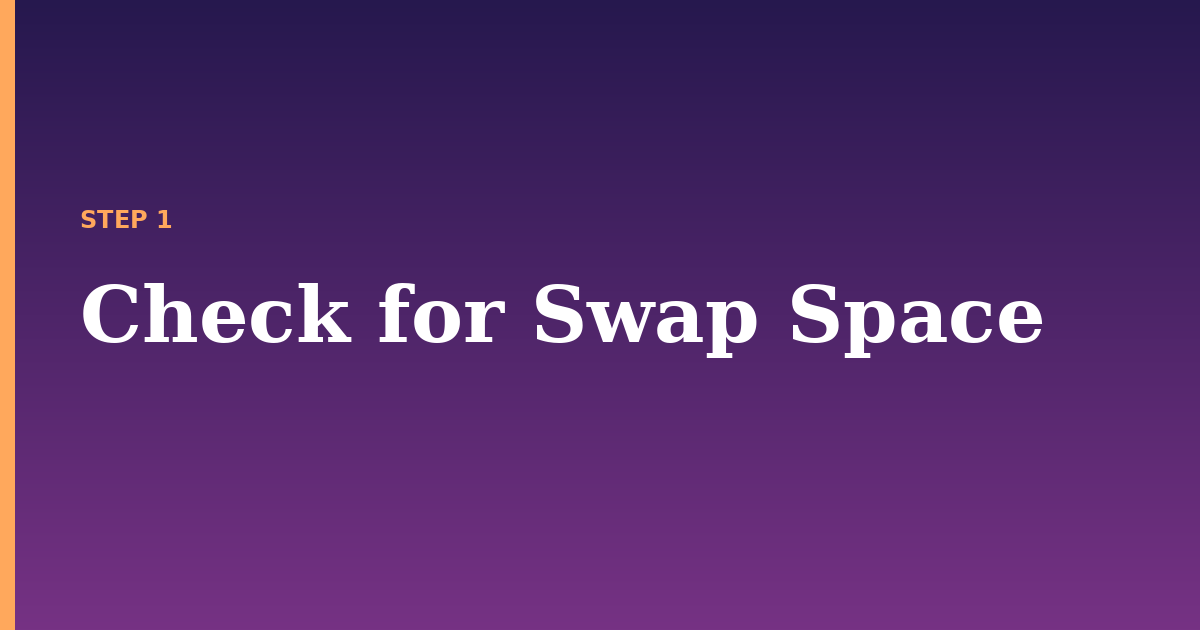 swap illustration for: Check for Swap Space