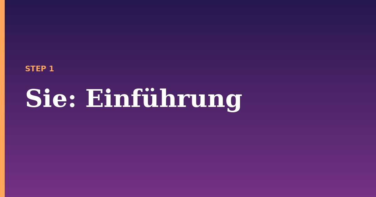 sie illustration for: Einführung