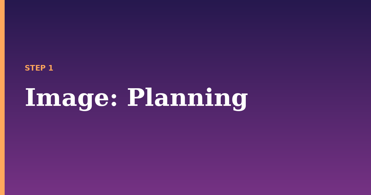 image illustration for: Planning