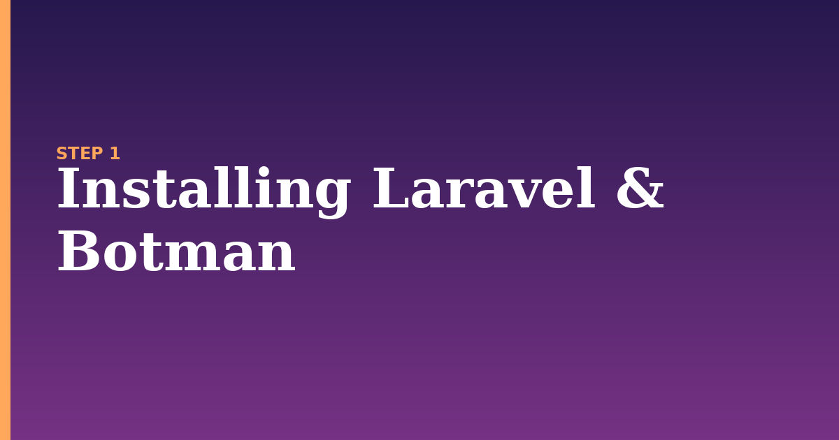 bot illustration for: Installing Laravel & Botman