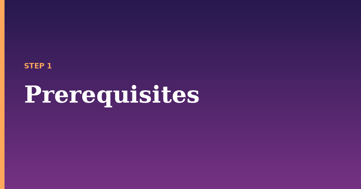 site illustration for: Prerequisites