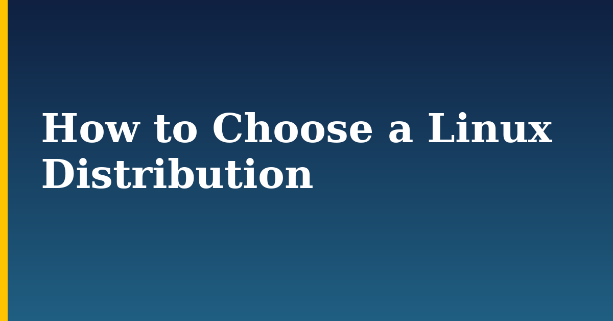 How to Choose a Linux Distribution — step-by-step Linux tutorial on Progressive Robot