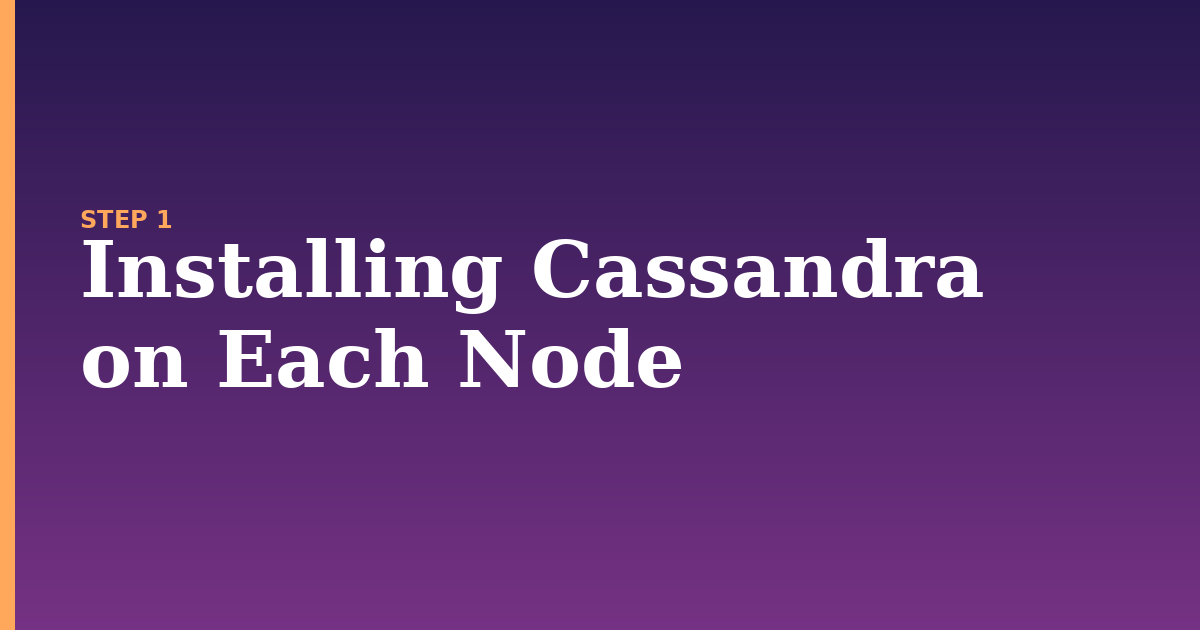 cassandra illustration for: Installing Cassandra on Each Node