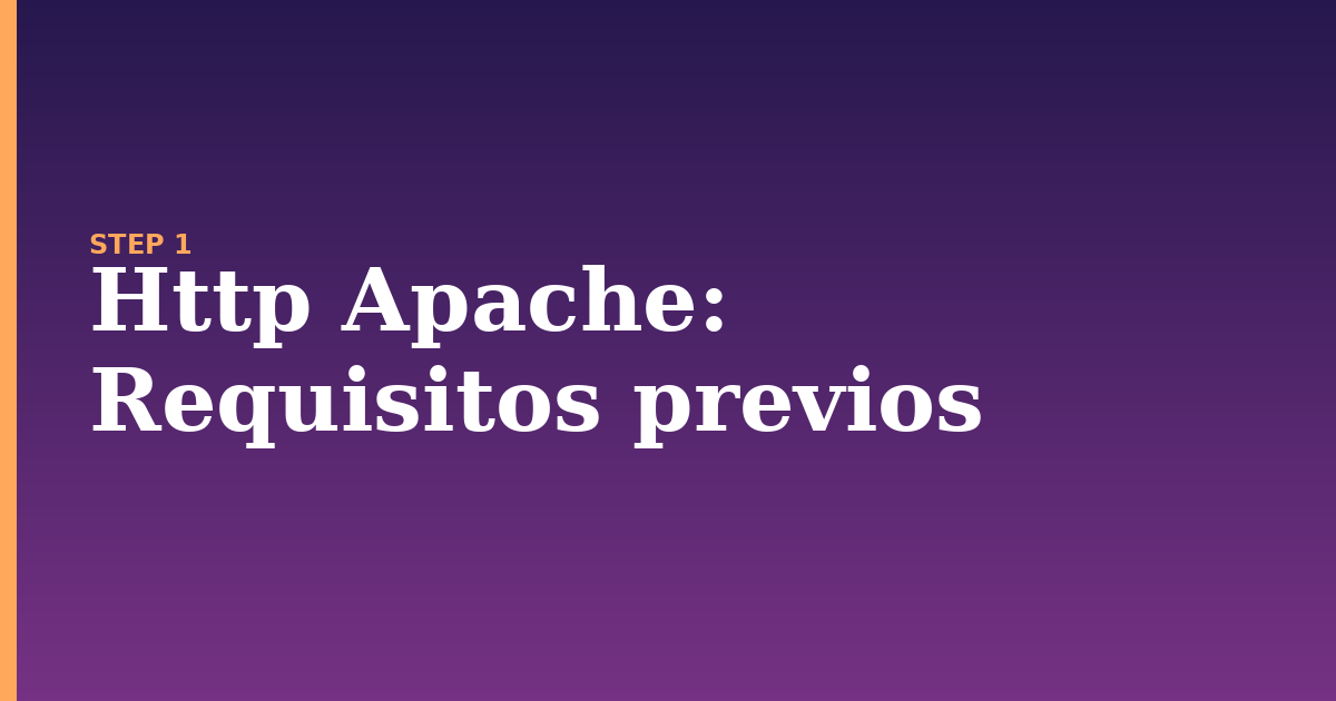 http apache illustration for: Requisitos previos