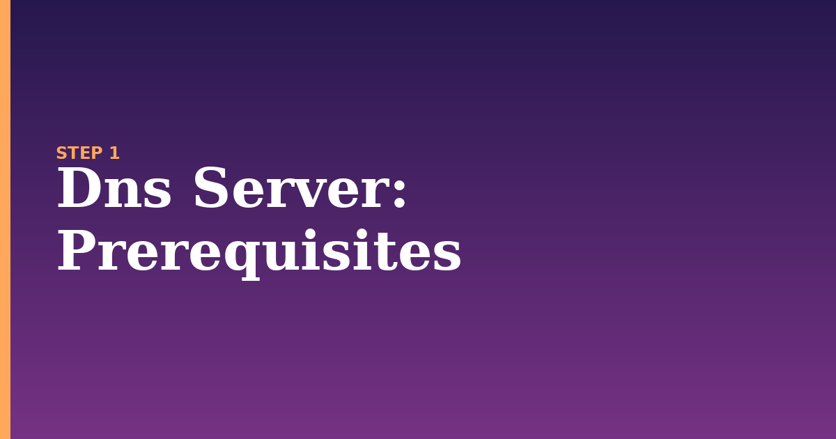 dns server illustration for: Prerequisites