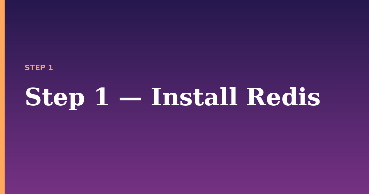 redis illustration for: Step 1 — Install Redis