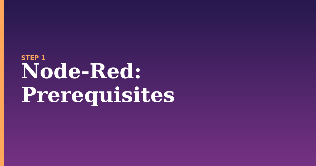 node-red illustration for: Prerequisites