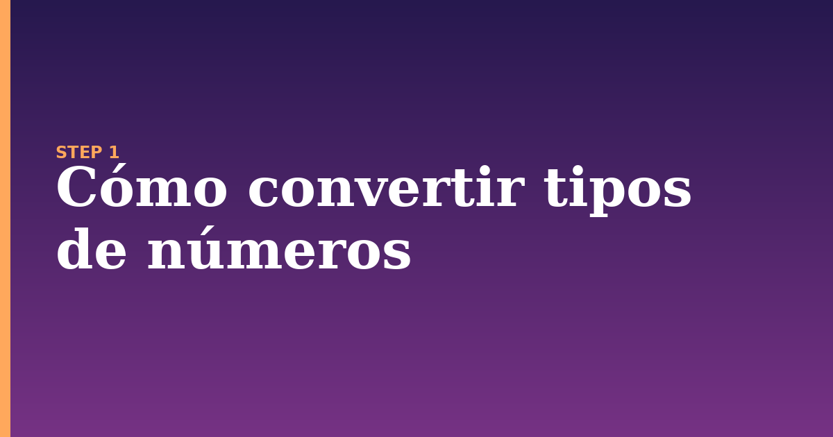 convertir illustration for: Cómo convertir tipos de números