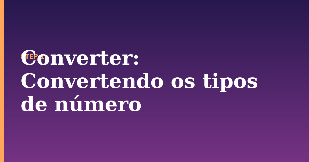 converter illustration for: Convertendo os tipos de número