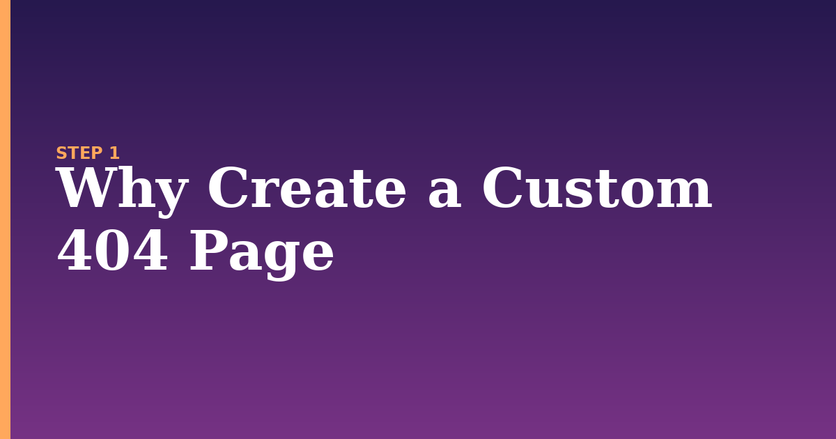 page illustration for: Why Create a Custom 404 Page
