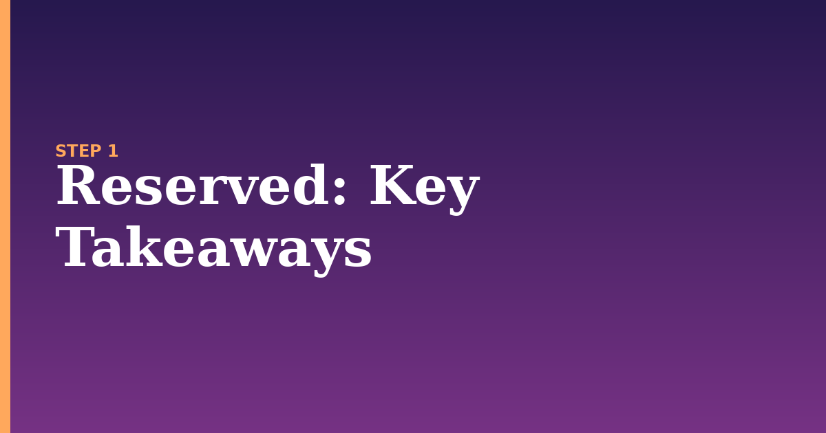 reserved illustration for: Key Takeaways