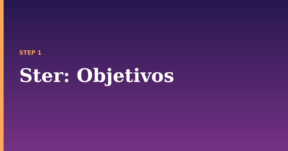 ster illustration for: Objetivos
