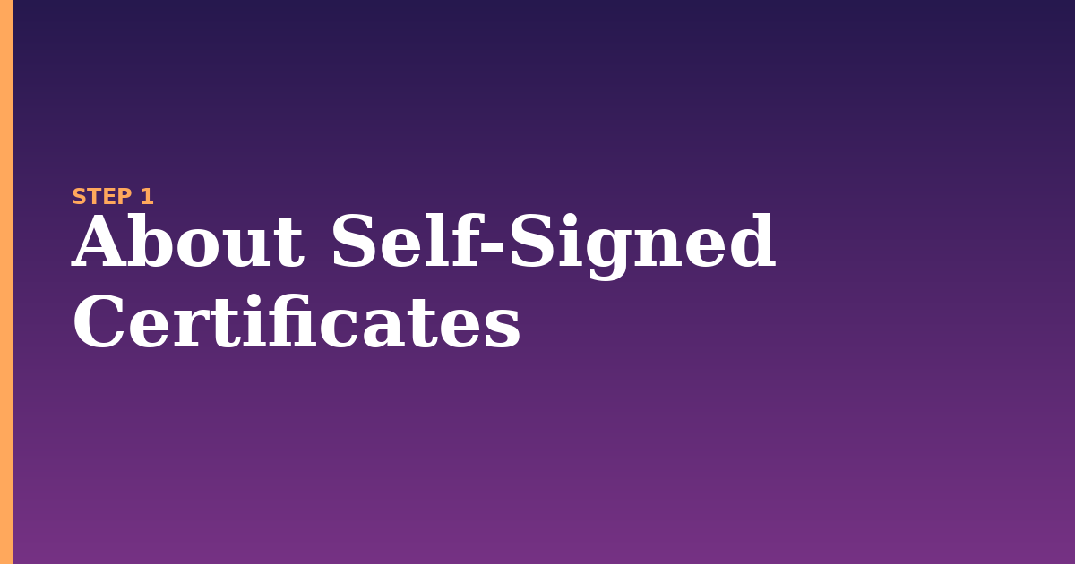certificate illustration for: About Self-Signed Certificates