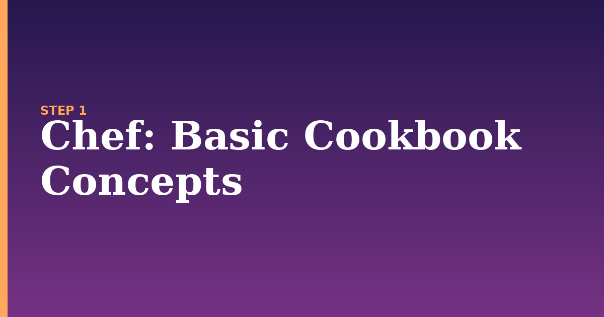 chef illustration for: Basic Cookbook Concepts