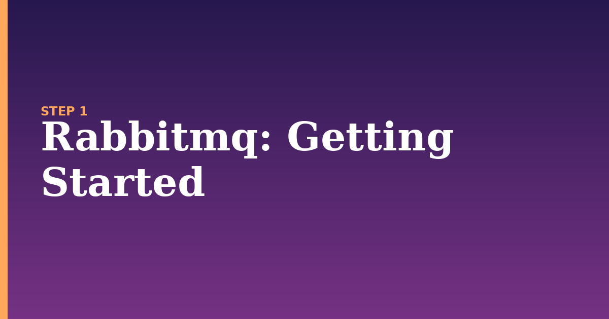 rabbitmq illustration for: Getting Started