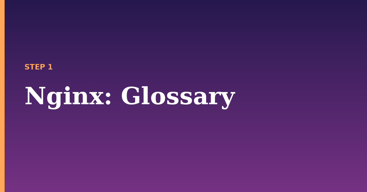 nginx illustration for: Glossary