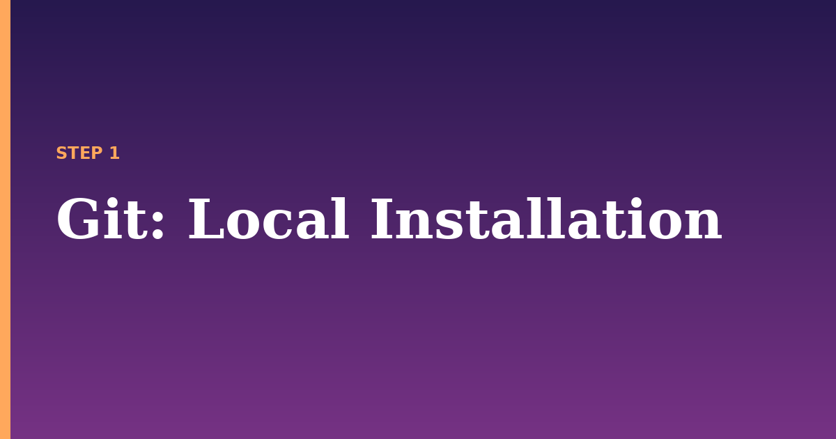 git illustration for: Local Installation
