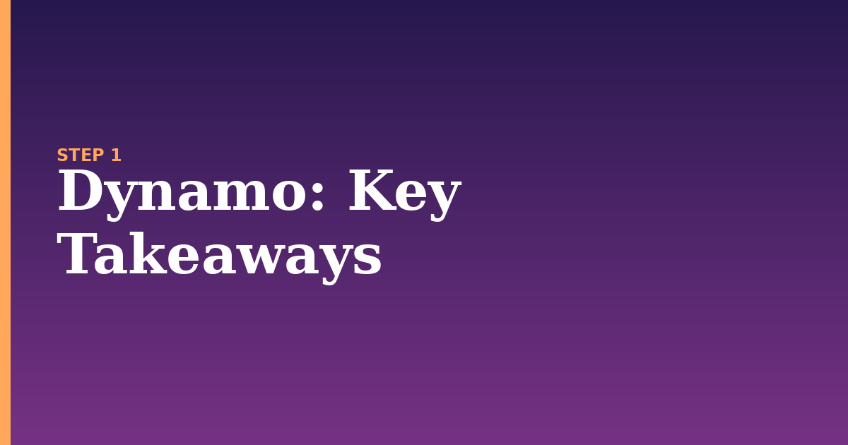 dynamo illustration for: Key Takeaways