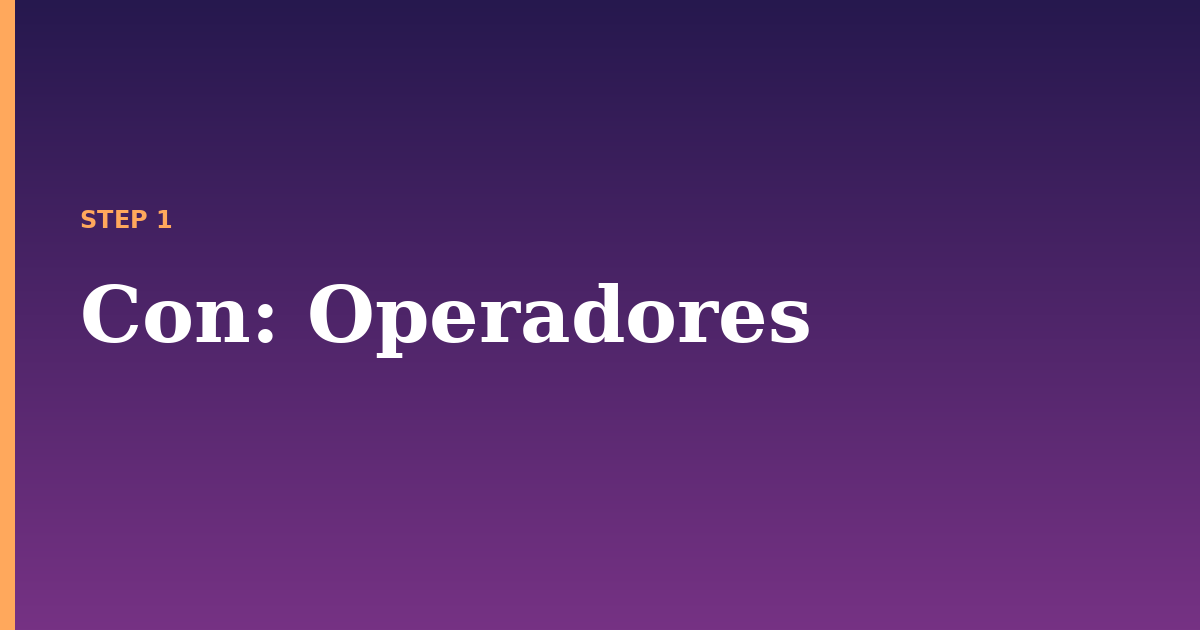 con illustration for: Operadores
