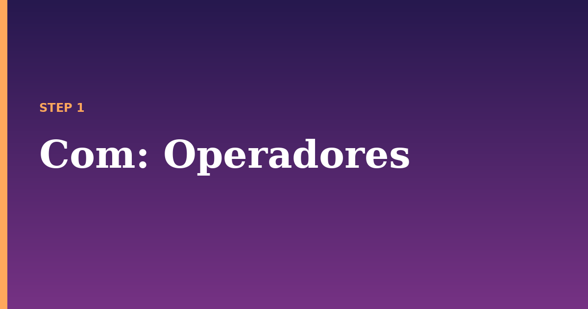 com illustration for: Operadores
