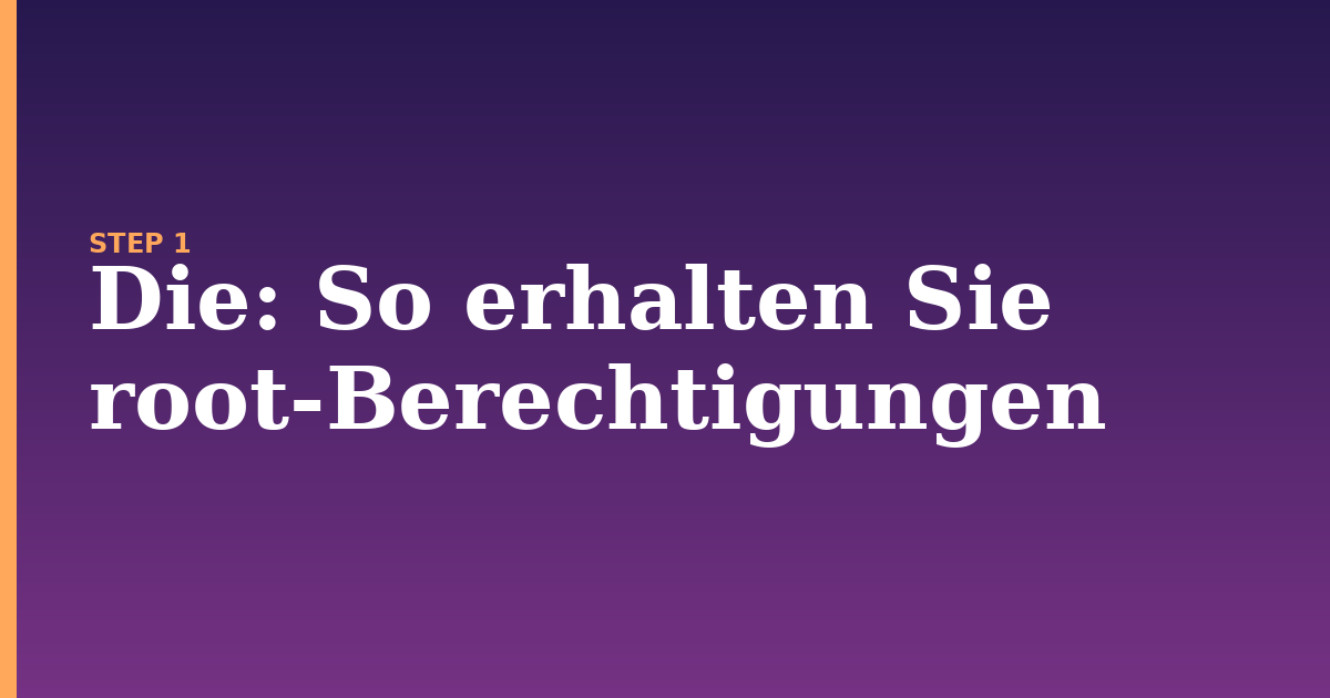 die illustration for: So erhalten Sie root-Berechtigungen