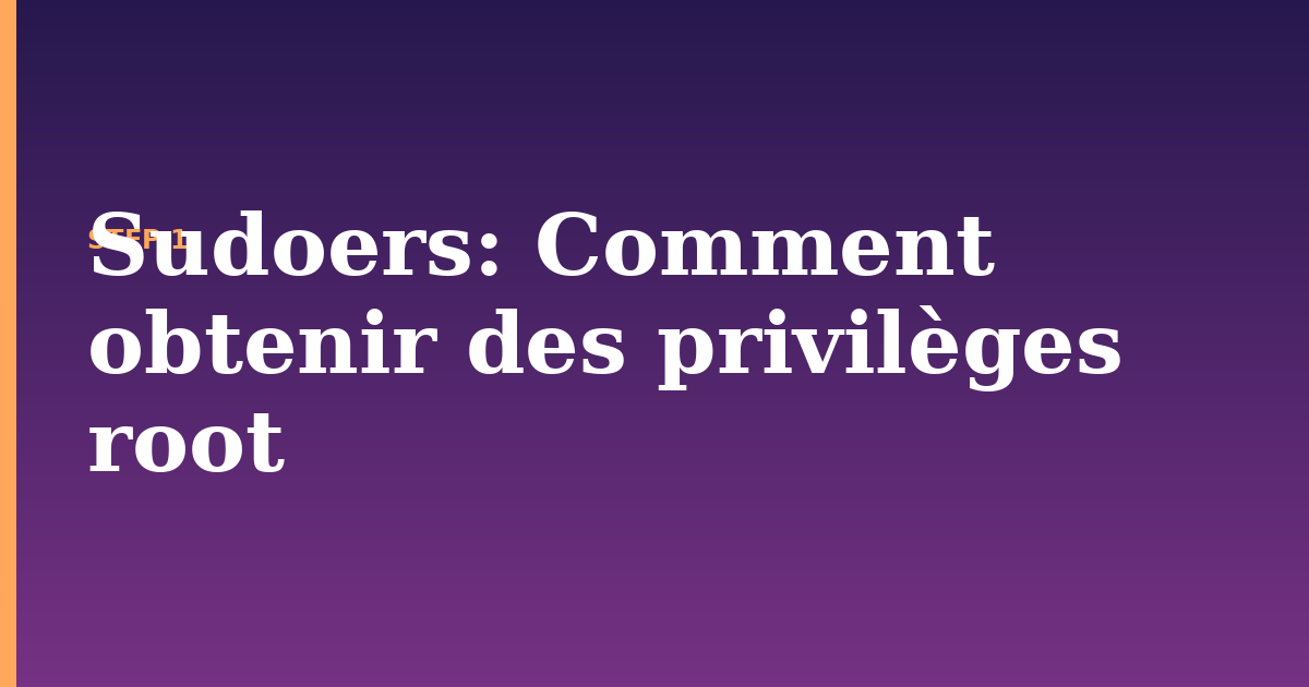 sudoers illustration for: Comment obtenir des privilèges root