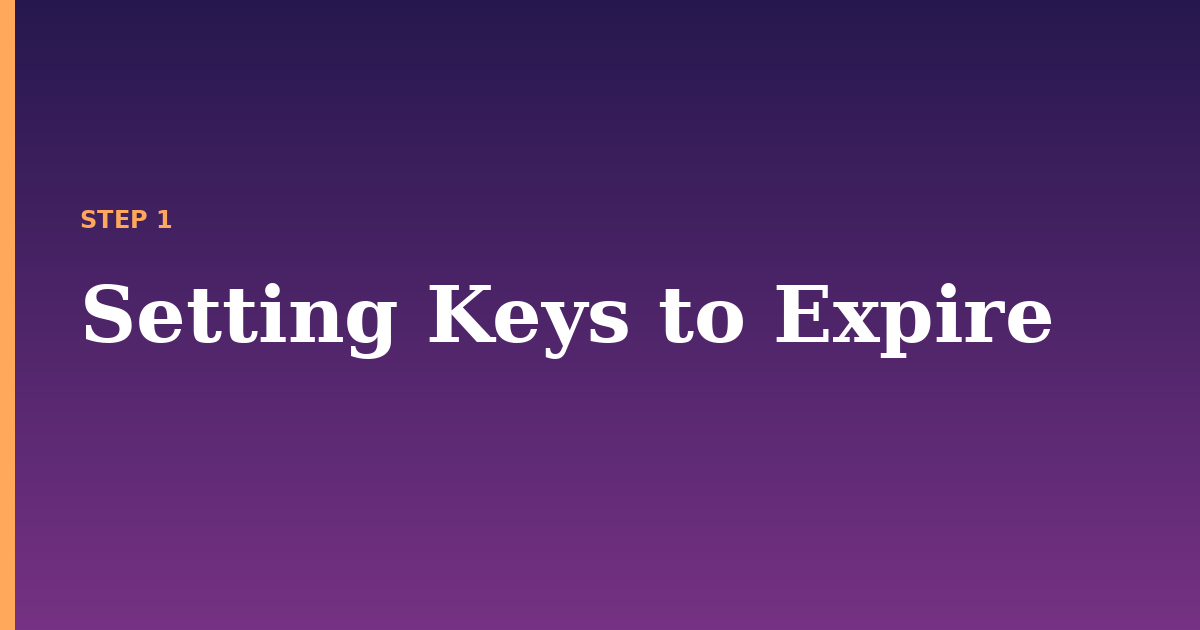 expire illustration for: Setting Keys to Expire