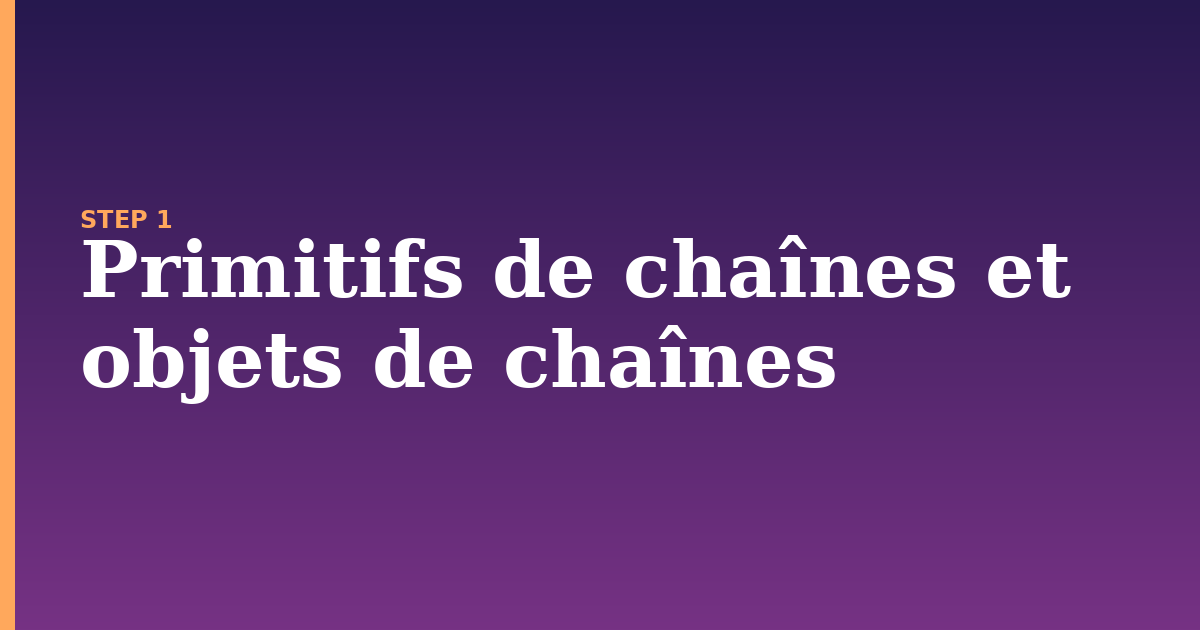 cha illustration for: Primitifs de chaînes et objets de chaînes