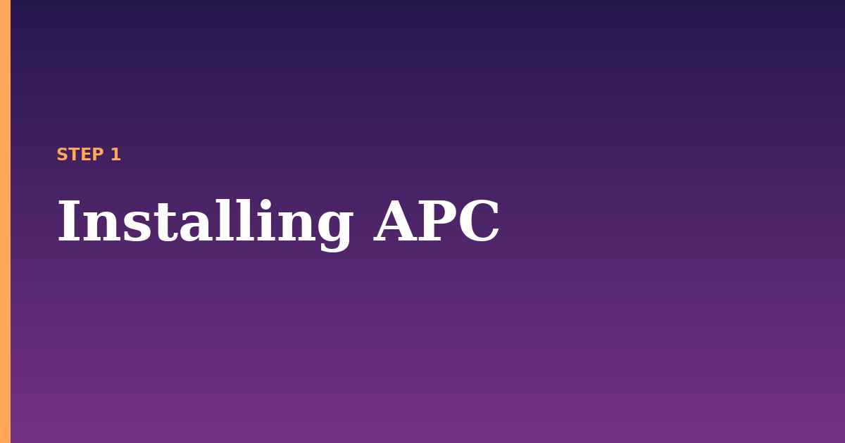 apc illustration for: Installing APC