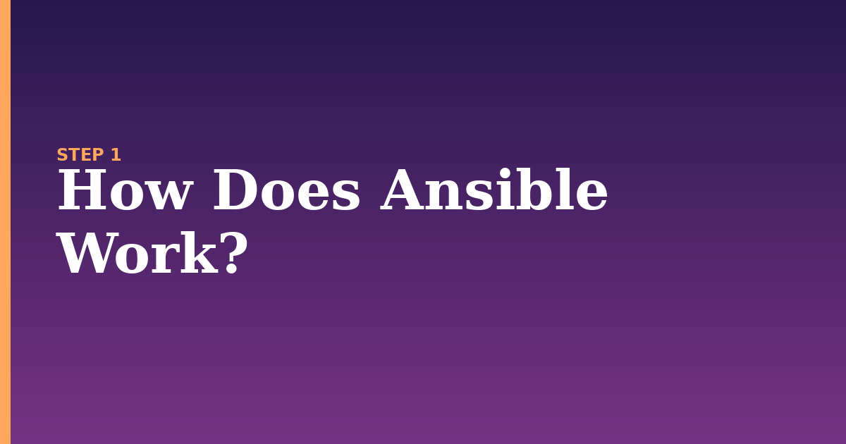 ansible illustration for: How Does Ansible Work?