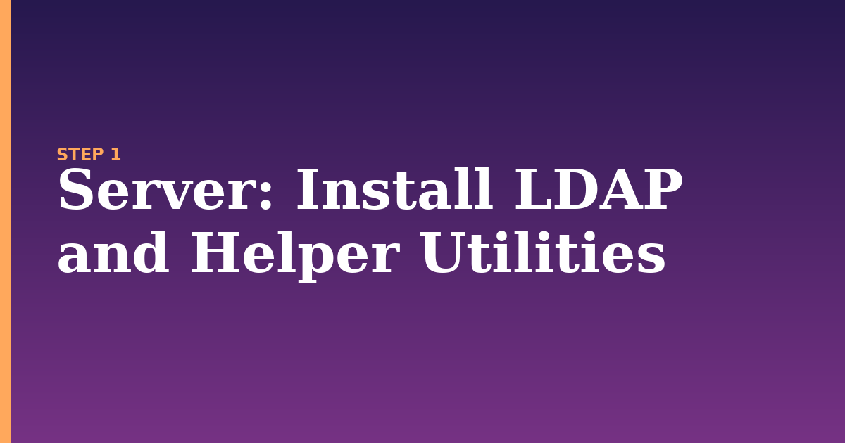 server illustration for: Install LDAP and Helper Utilities