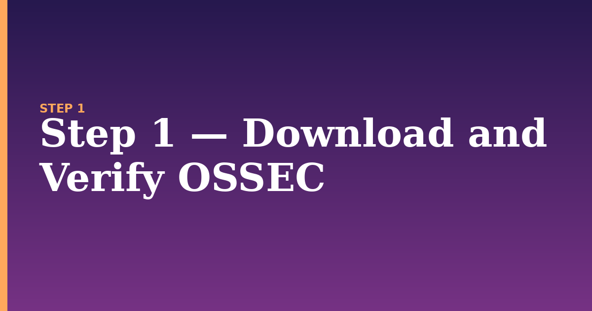 ossec illustration for: Step 1 — Download and Verify OSSEC