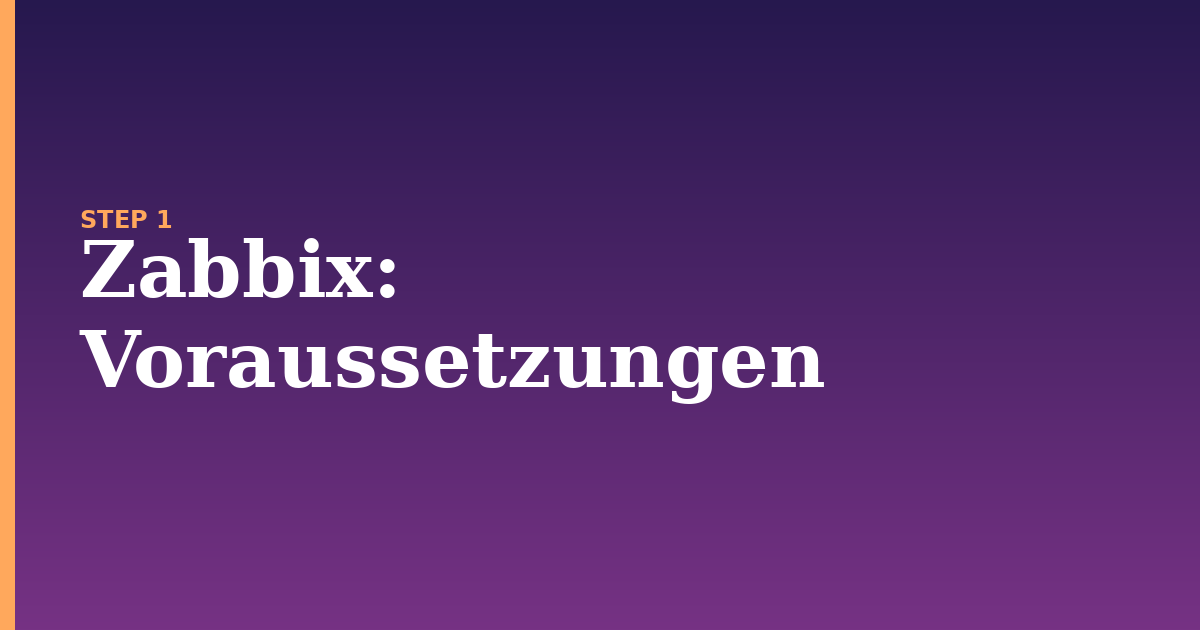 zabbix illustration for: Voraussetzungen