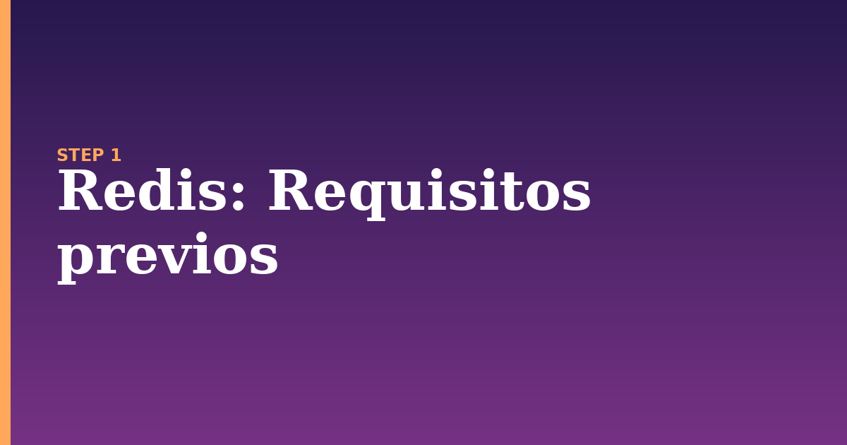 redis illustration for: Requisitos previos