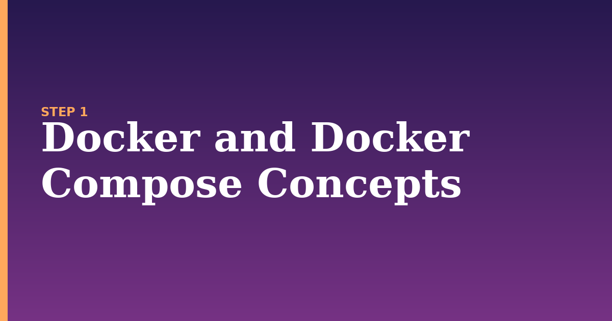 docker compose illustration for: Docker and Docker Compose Concepts