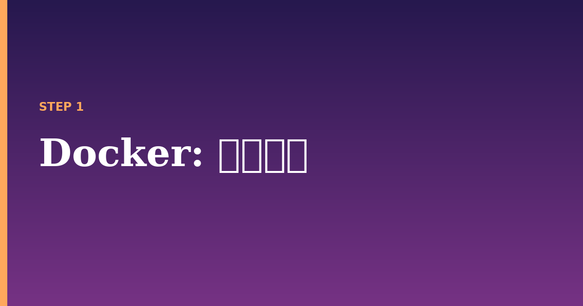 docker illustration for: 必要条件