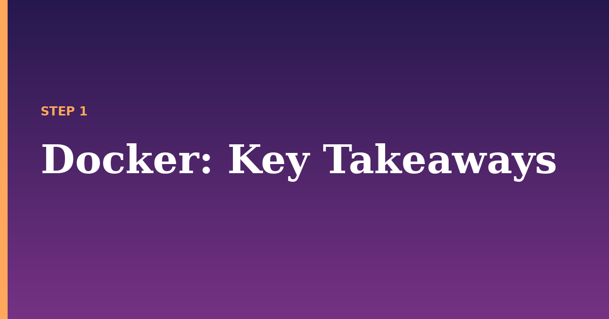 docker illustration for: Key Takeaways