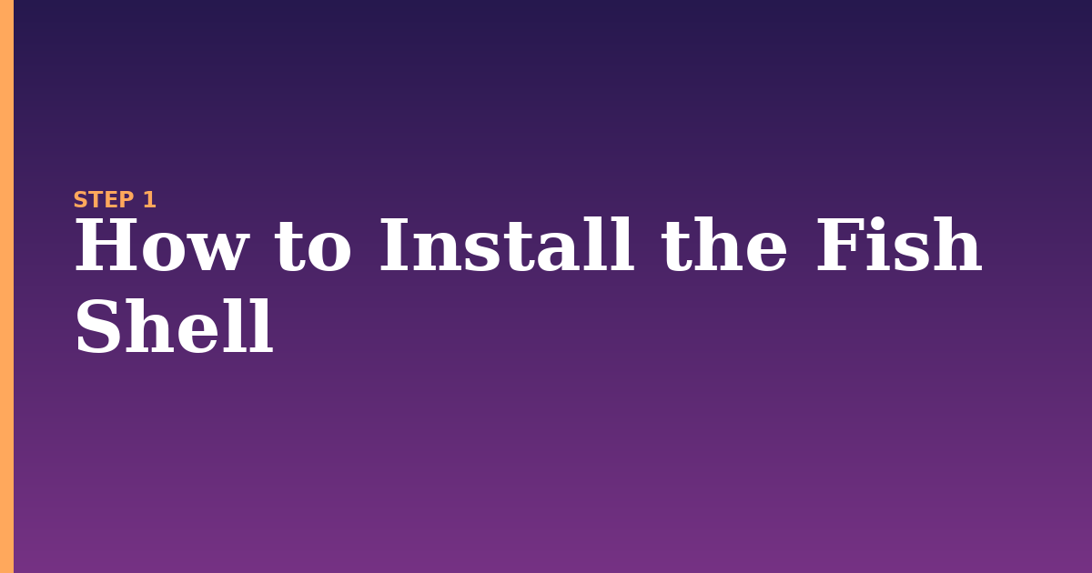 fish illustration for: How to Install the Fish Shell