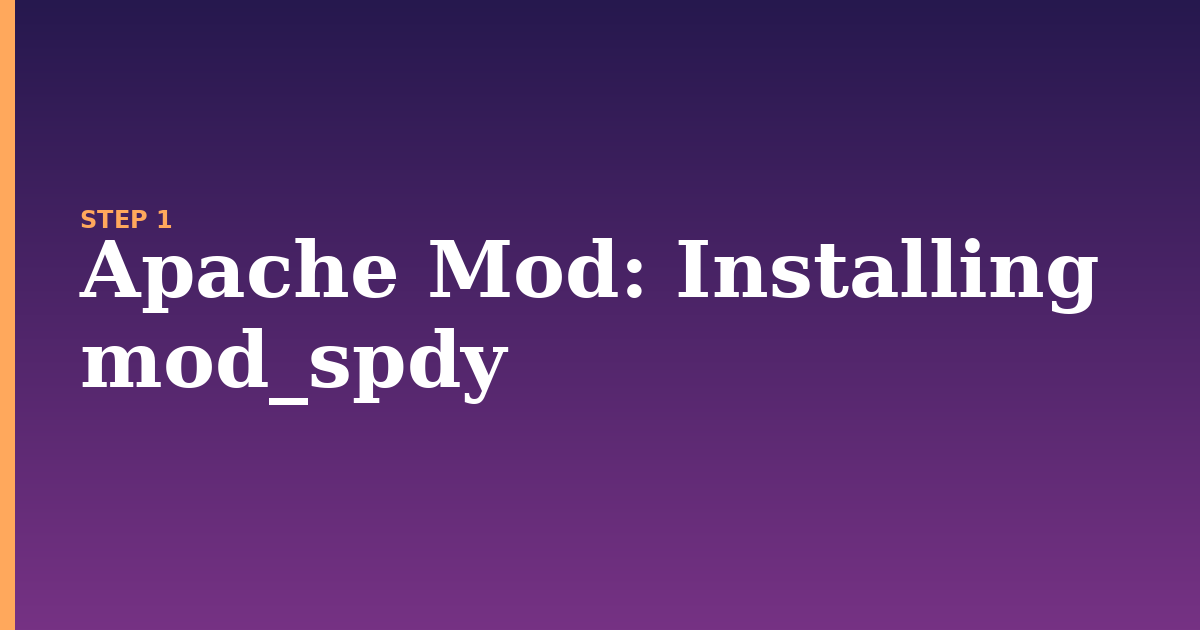 apache mod illustration for: Installing mod_spdy