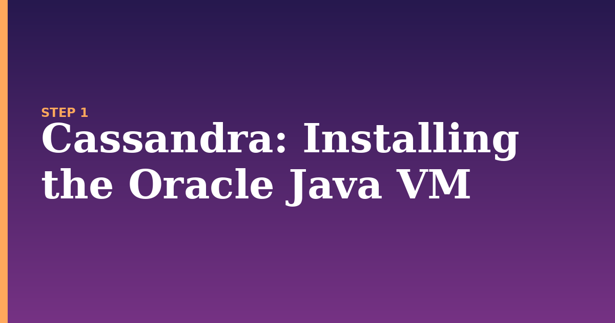 cassandra illustration for: Installing the Oracle Java VM