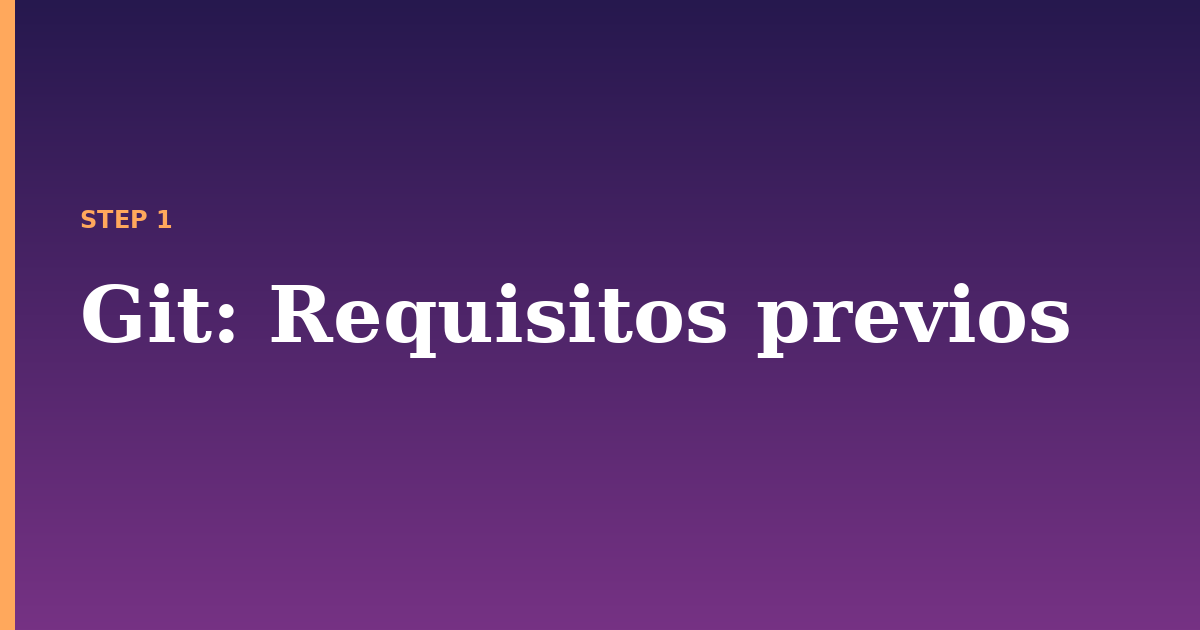 git illustration for: Requisitos previos