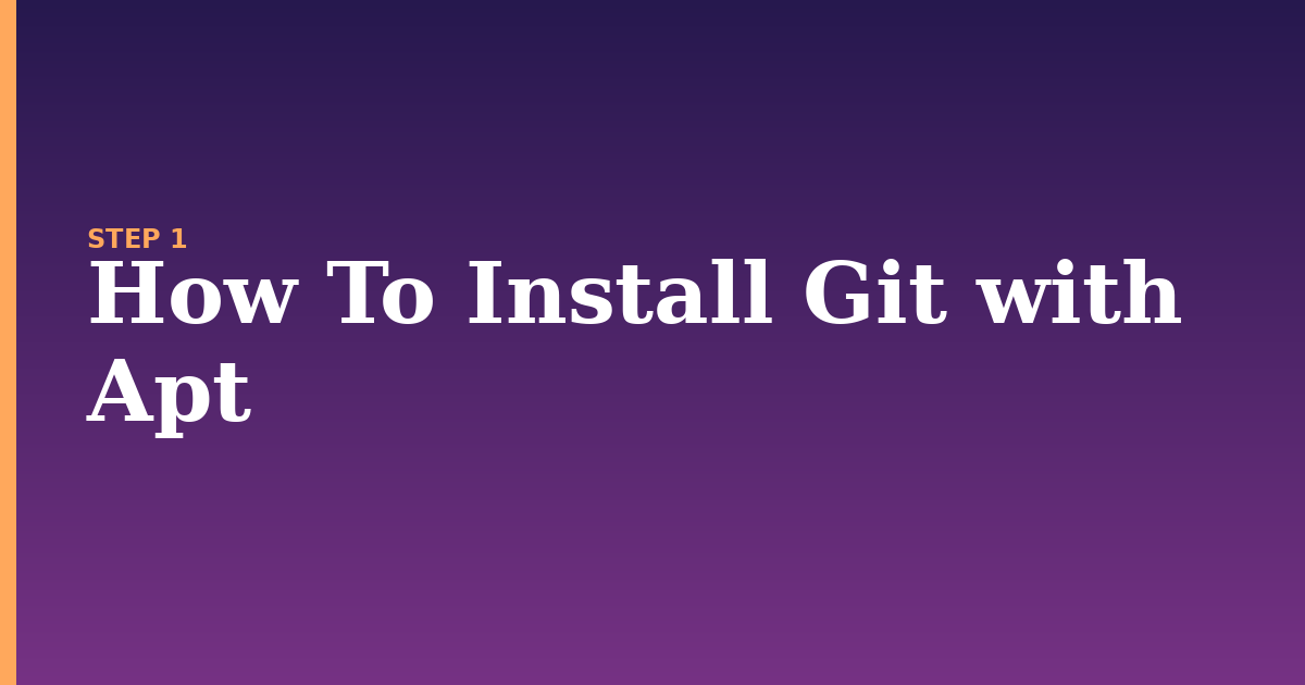 git illustration for: How To Install Git with Apt