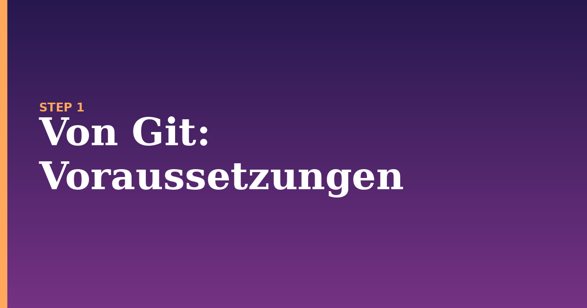 von git illustration for: Voraussetzungen