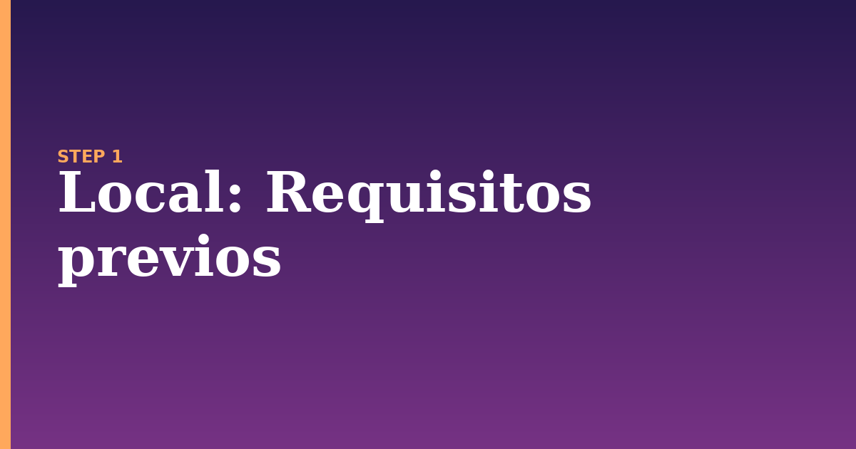 local illustration for: Requisitos previos