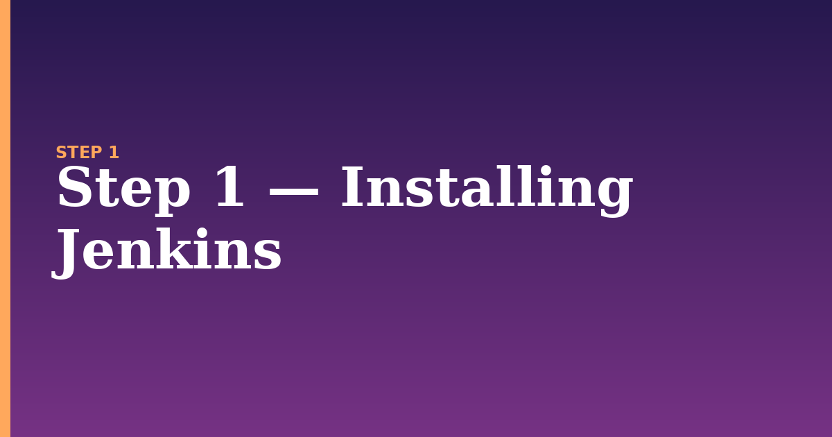 jenkins illustration for: Step 1 — Installing Jenkins