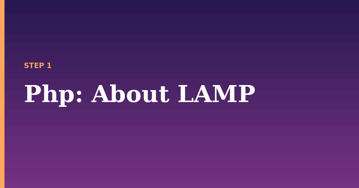 php illustration for: About LAMP